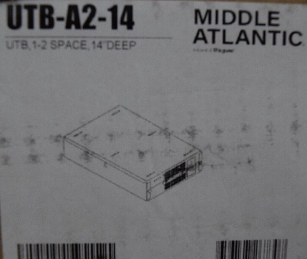 Middle Atlantic UTB-A2-14 Universal TechBox 2 Space Rack Under Table 14” Deep
