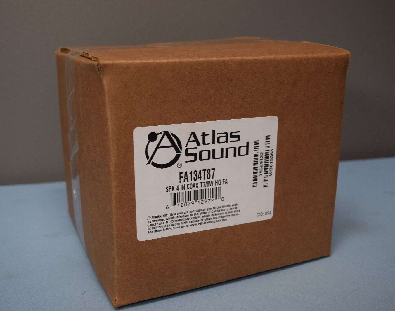 Atlas Sound FA134T87 4" Coaxial In-Ceiling Speaker w/ 8-Watt 70V Transformer