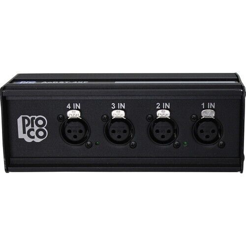 ProCo Sound Pro Co Dante DropBox AoDST-4XF 4-Channel Pro Audio Input Drop Box