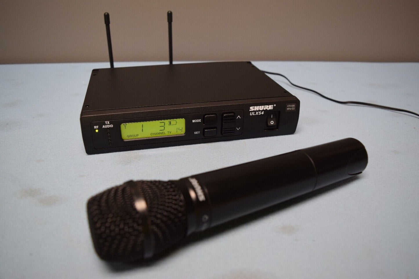 Shure ULXS4/ULX2 Wireless Handheld Microphone System G3 band 470-506 MHz