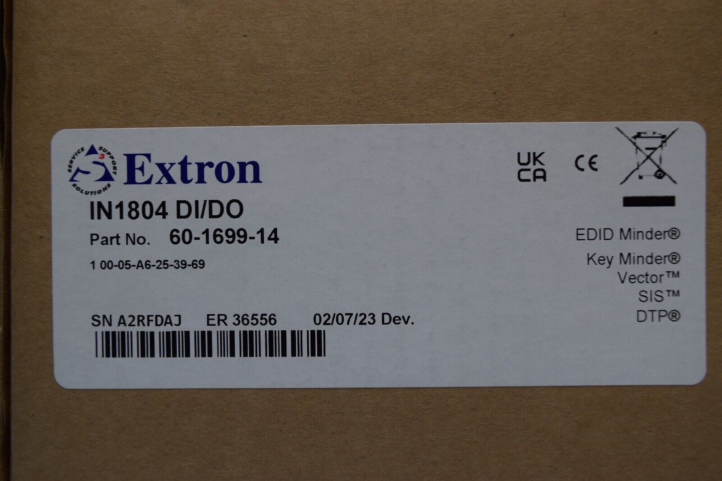 Extron IN1804 DI/DO 60-1699-14 COMPACT 4K/60 SEAMLESS SCALING SWITCHER