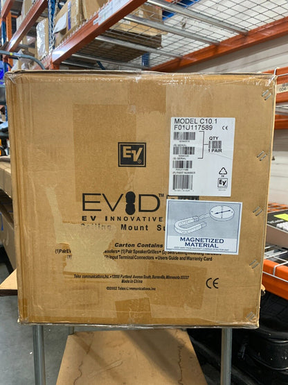 Electro-Voice EVID C10.1 Passive 10" 100W Ceiling Subwoofers (Pair, White)