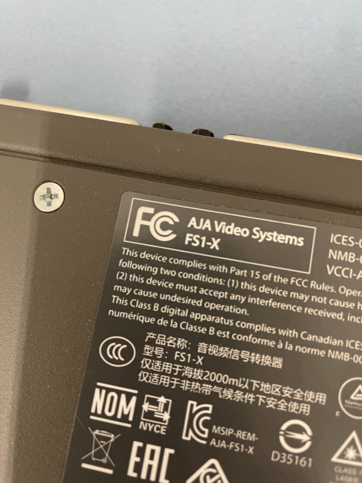 AJA Video Systems FS1-X Universal Frame Synchronizer & Converter w/ MADI Audio