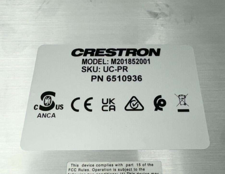 Crestron UC-PR Presentation Transmitter Presentation Controller 6510936 w/ Power