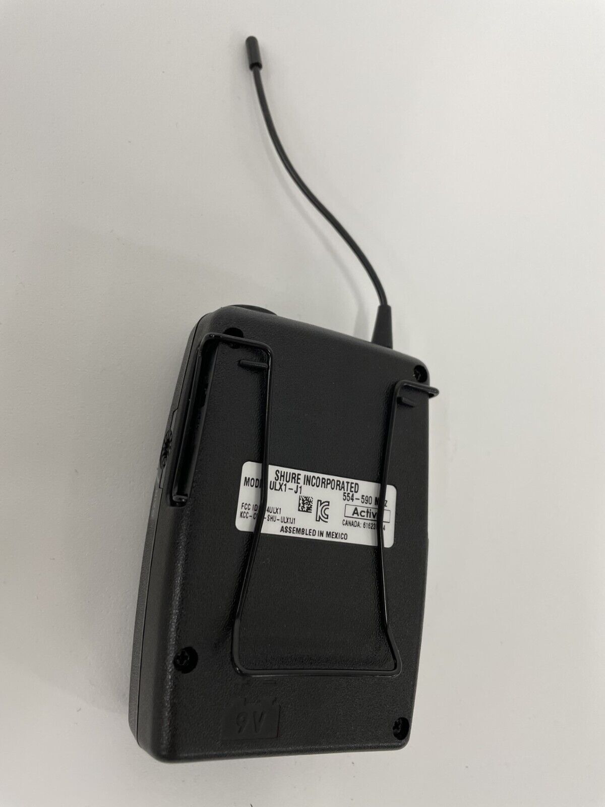 Shure ULX1 Wireless Bodypack Microphone Transmitter J1 554-590 MHz w/ Case