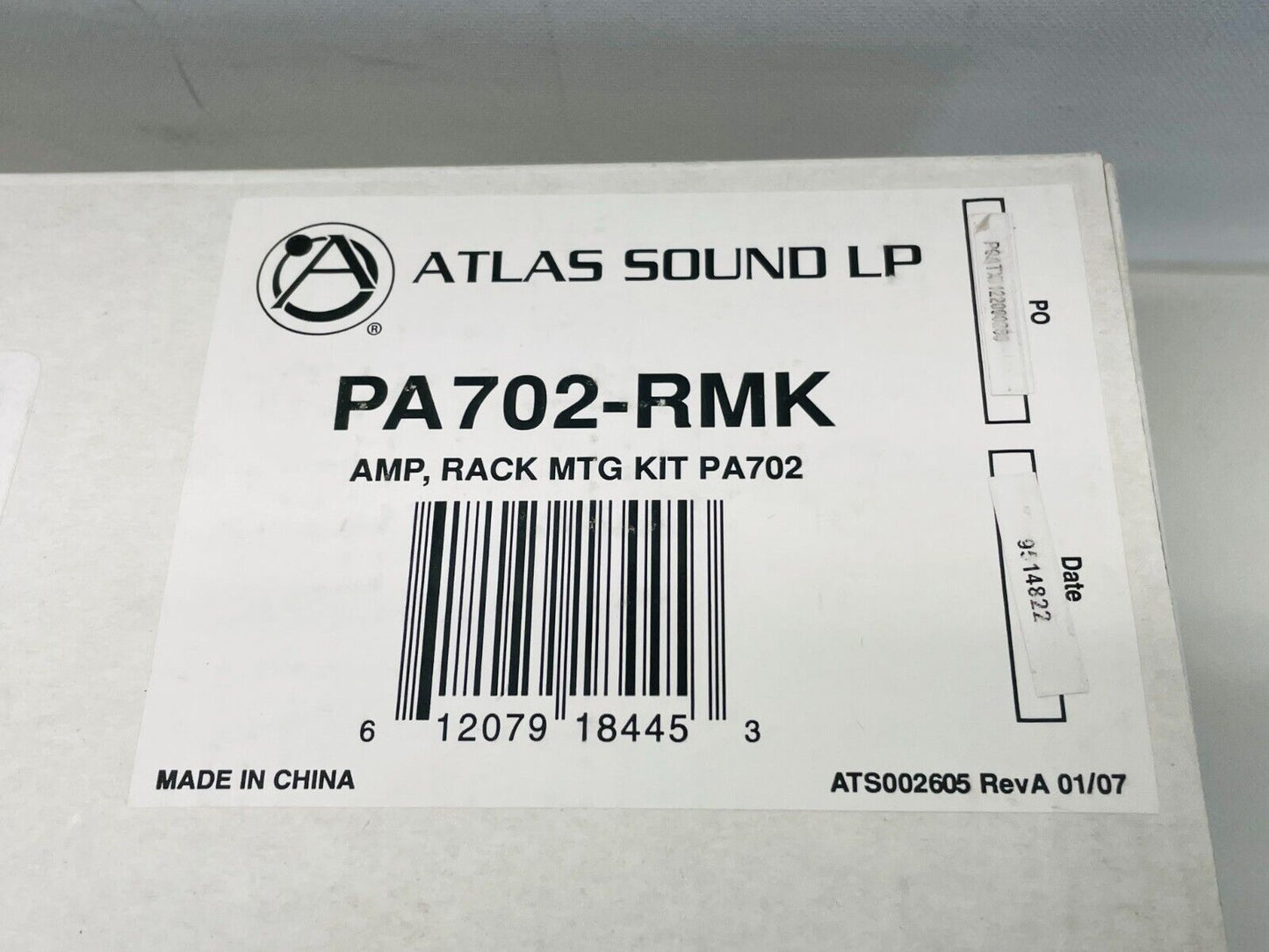 Atlas Sound LP PA702-RMK Rackmount Kit for PA702 Amplifier LOT OF 2