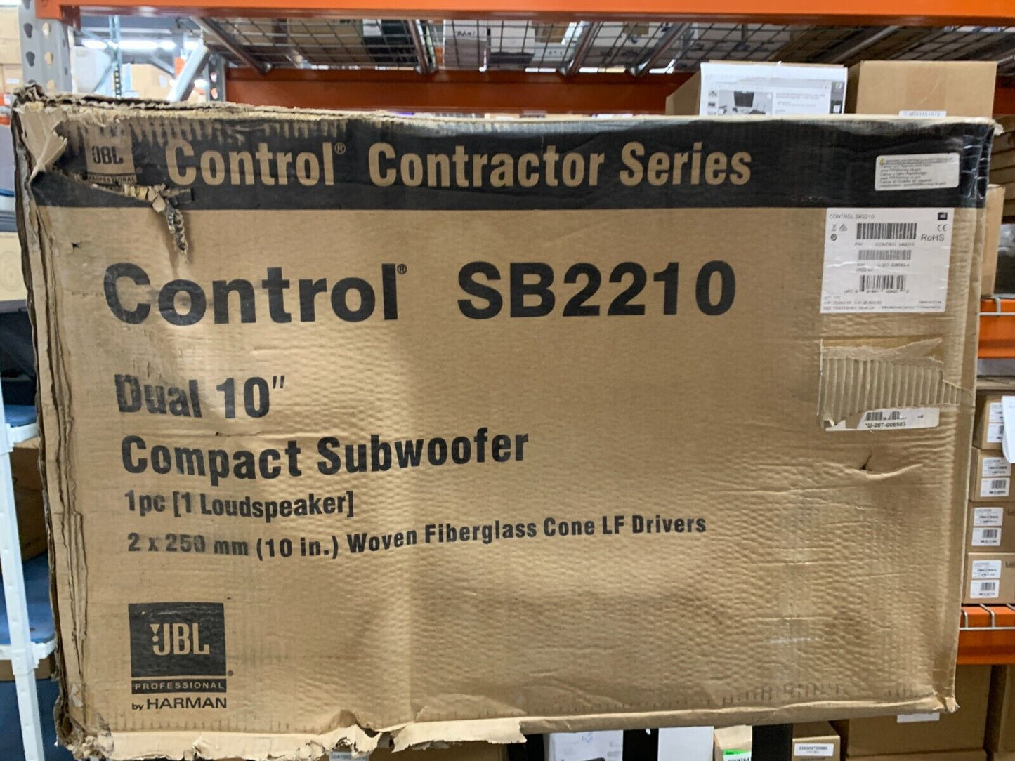 JBL Control SB2210 Dual 10"  Compact Subwoofer 500 Watt