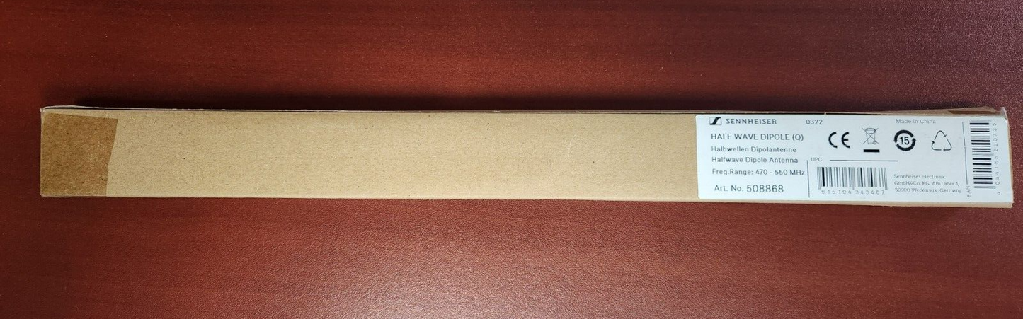 Sennheiser Half Wave Dipole R Band Antennas PAIR (508868) 470-550 MHz