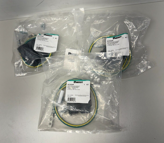 Panduit ACG24K StructuredGround Armored Cable Grounding Kit LOT OF 3