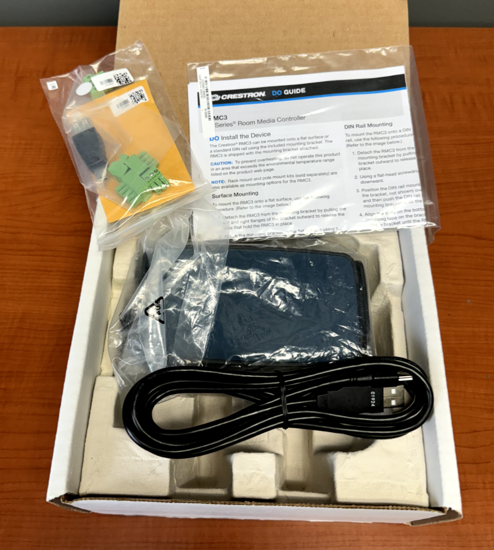 Crestron RMC3 3-Series Room Media Controller w/Mounting Bracket 6505761