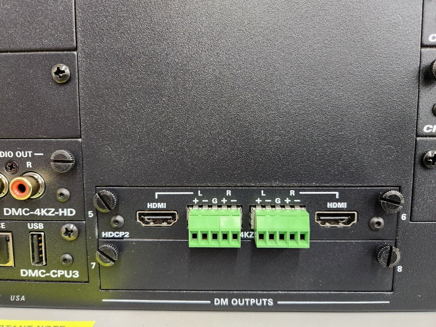 Crestron DM-MD8X8-CPU3 DigitalMedia Switcher Enclosure w/4KZ Cards 6509617 NOB
