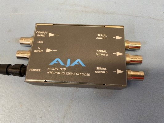 AJA D5D NTSC/PAL to Serial Decoder D16122 w/Power