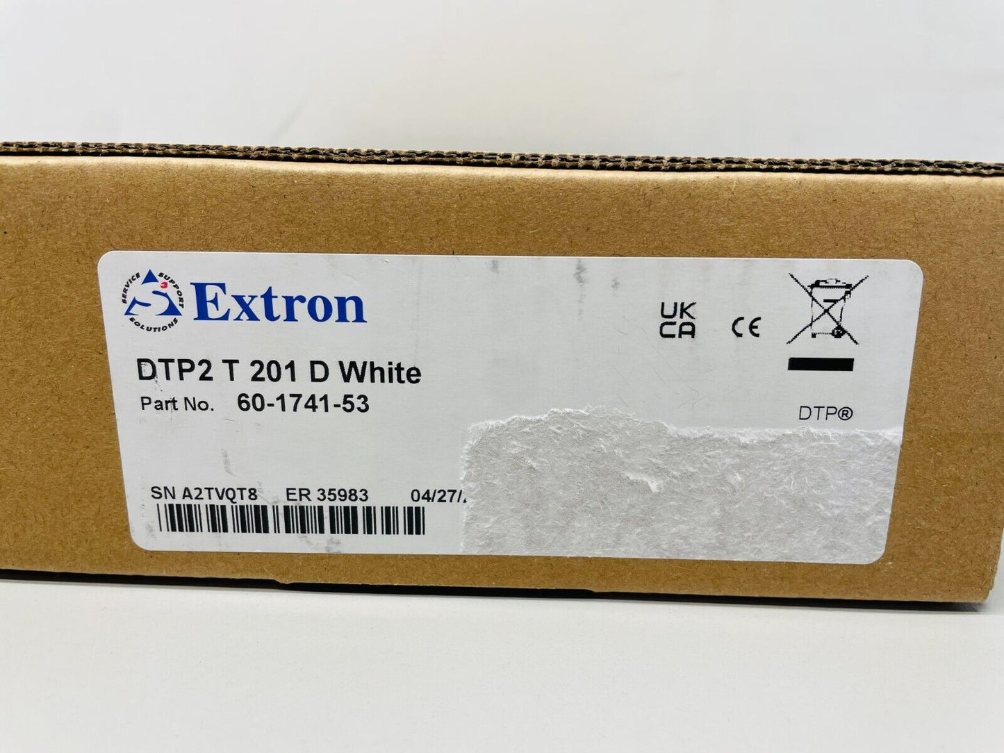 EXTRON 60-1741-53 DTP2 T 201 D White 4K/60 HDMI DTP2 Transmitter – Wall Plate