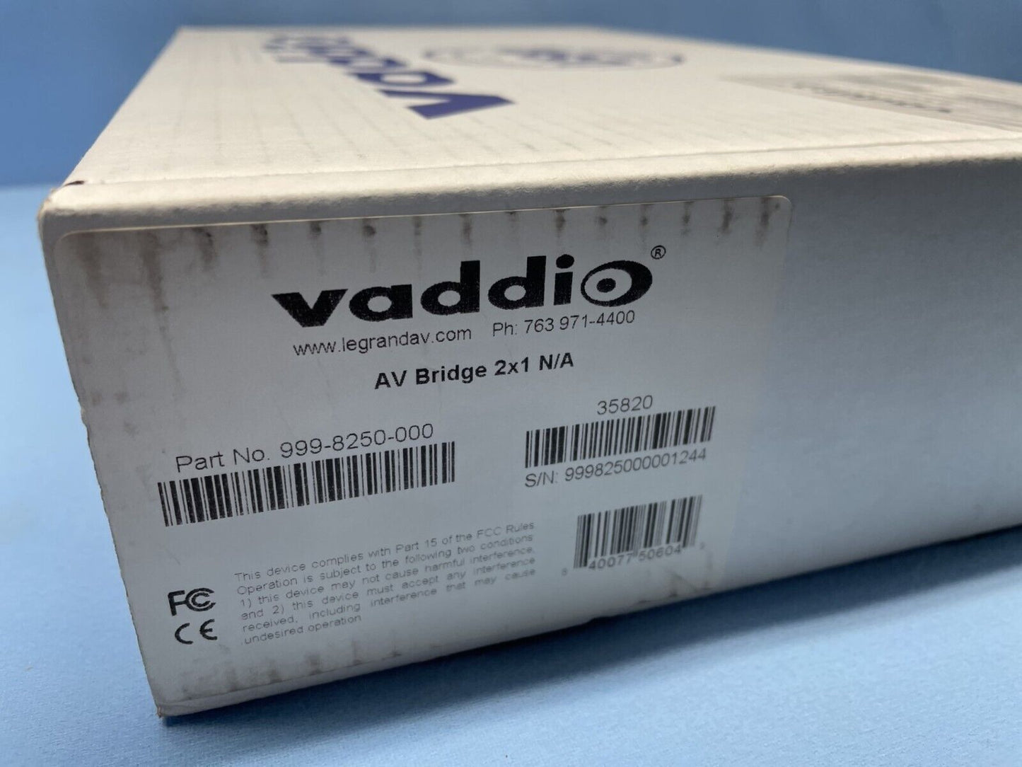 Vaddio AV Bridge 2x1 Lecture Capture Device 999-8250-000