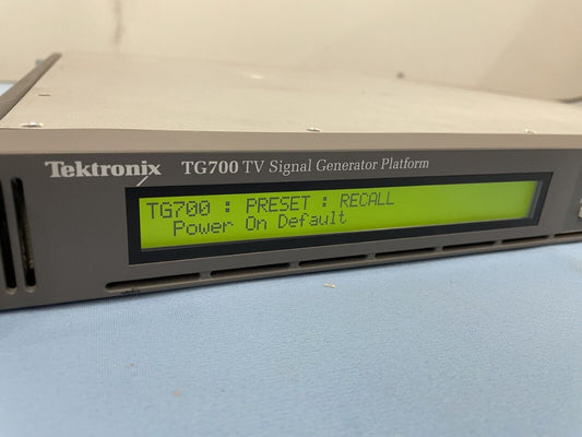 Tektronix TG700 Multiformat TV Signal Generator Platform with HDVG 7 Module