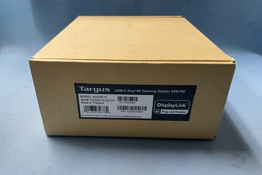 Targus Universal Dock310-A USB-C Dual 4K Docking Station 65W