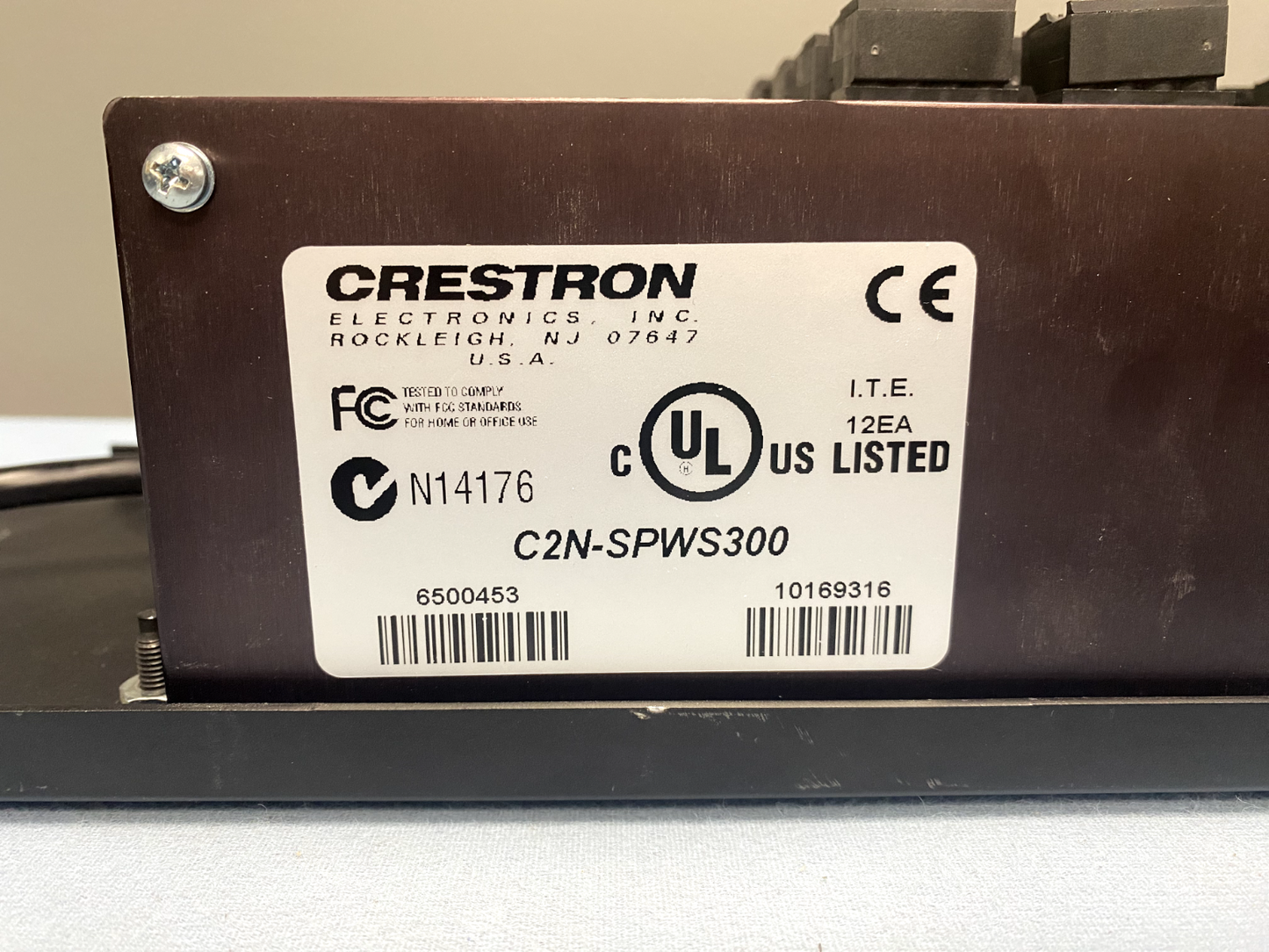 Crestron C2N-SPWS300 Cresnet Power Supply, 300 Watts 6500453