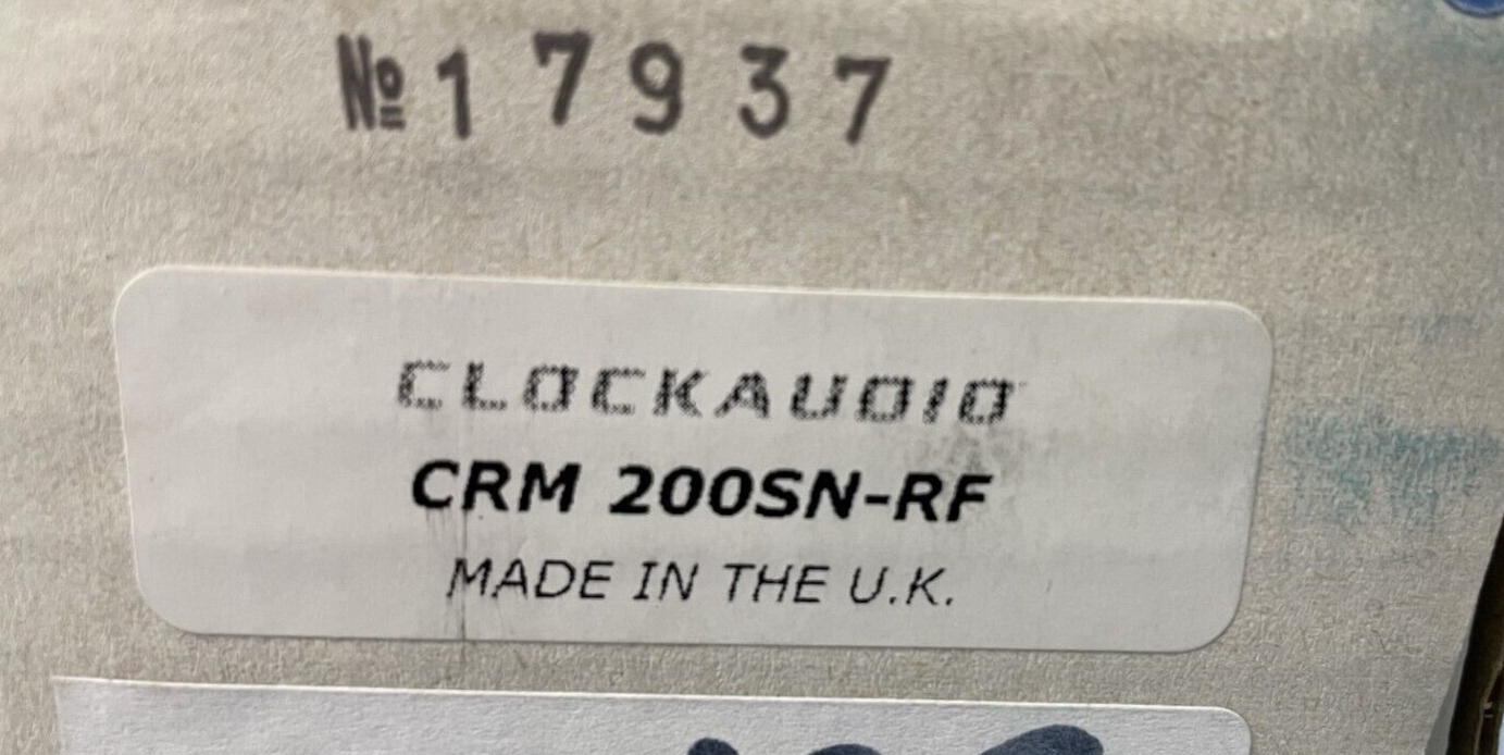 ClockAudio CRM 200SN-RF Half-Omnidirectional Low-Profile Boundary Microphone