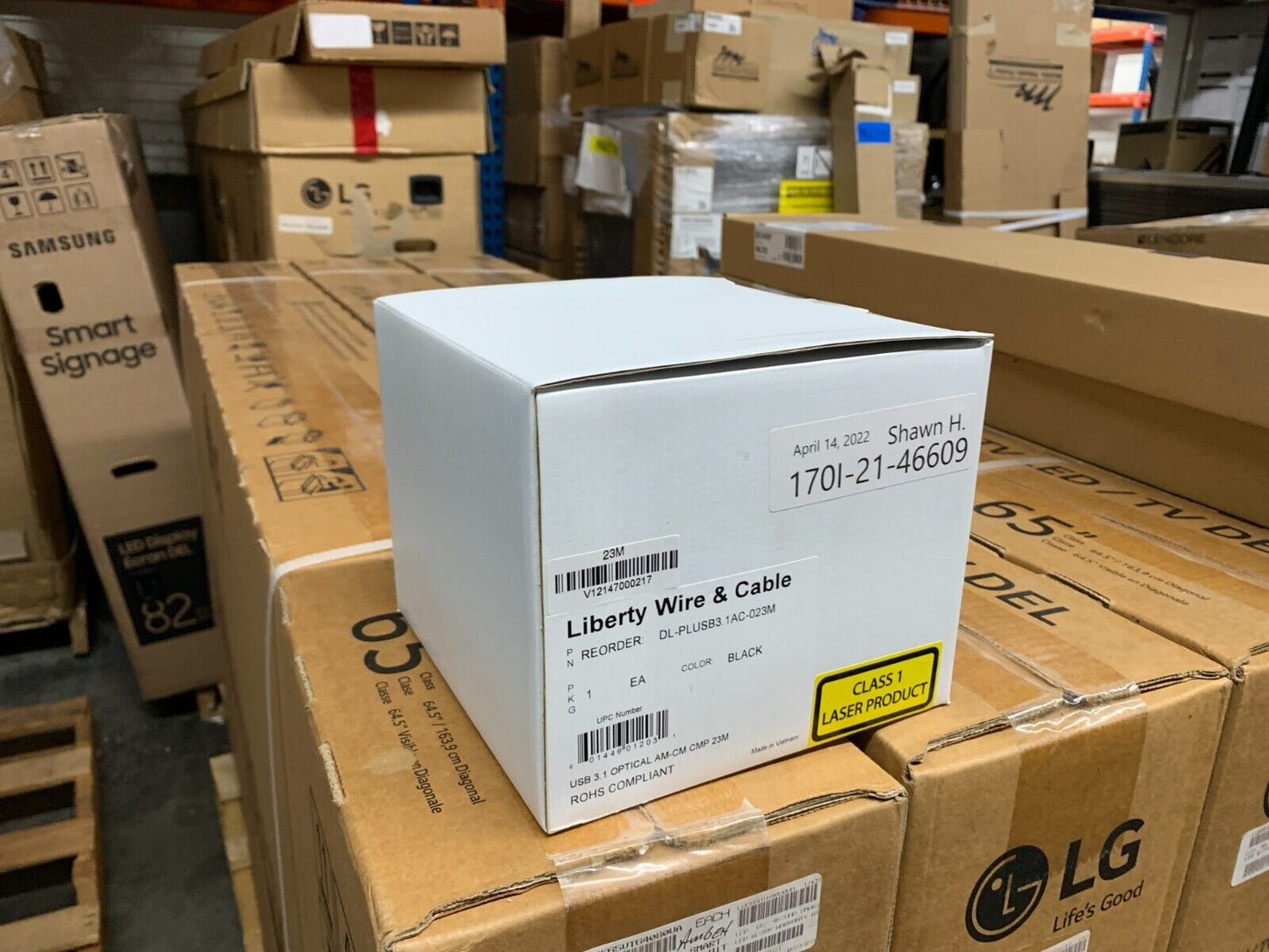 Liberty Wire & Cable DL-PLUSB3.1AC-023M USB A To USB C Cable, 75ft