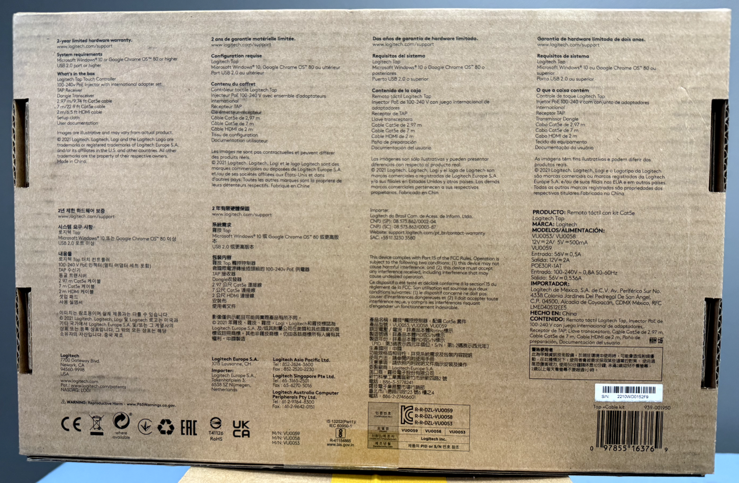 Logitech RALLY BAR MINI + TAP Graphite Video Conferencing Kit TAPRMGUNIAPP