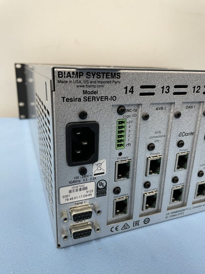 Biamp Systems Tesira SERVER-IO Digital Network Server/Signal Processor w/ Dante