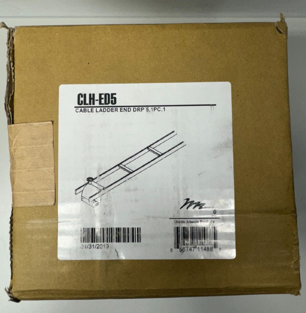 Middle Atlantic CLH-ED5 Cable Ladder End Drop (5", 1 Spool)