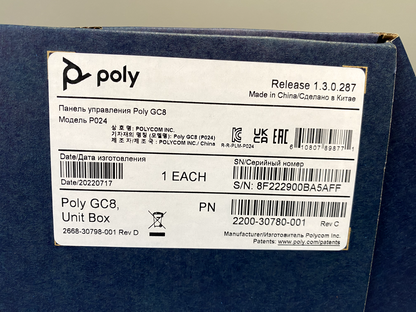 Polycom 2200-30780-001 Poly GC8 Touch Controller Unit Box