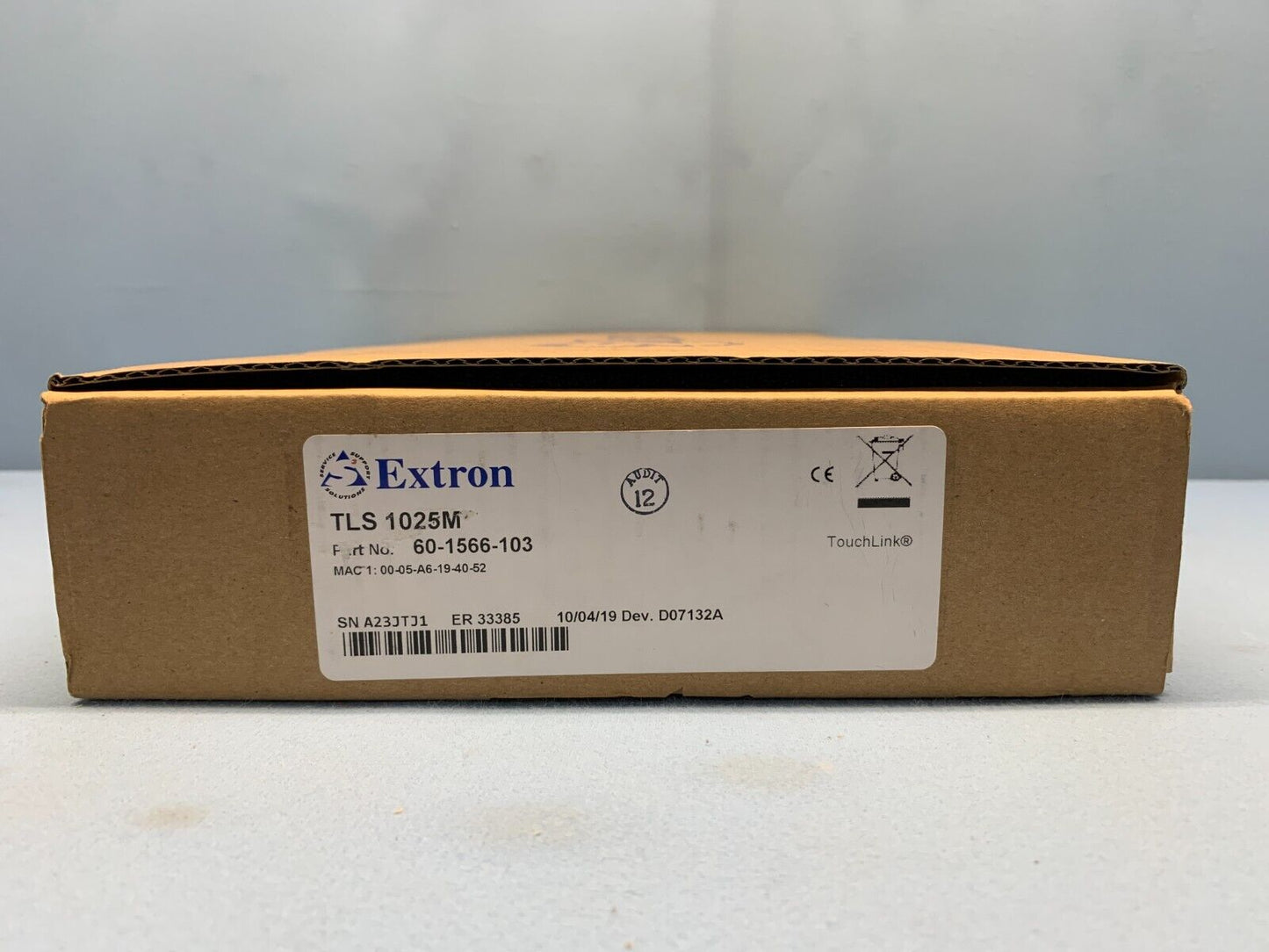 Extron TLS 1025M 10" Wall Mount TouchLink Scheduling Panel /60-1566-103 / White