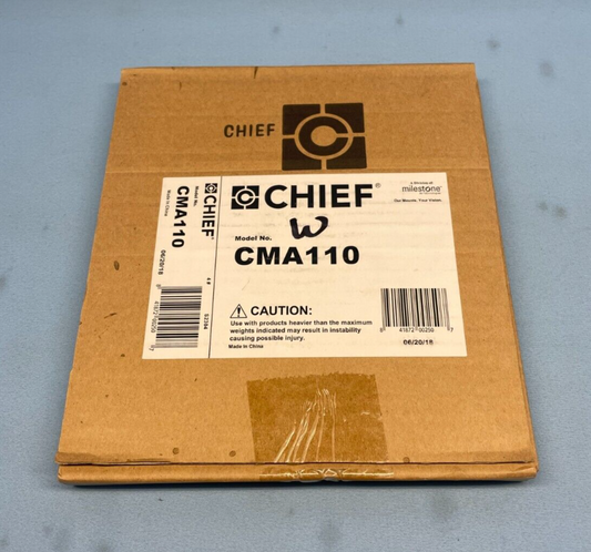 Chief CMA110 8 x 8" Ceiling Plate with 1.5" NPT Fitting (WHITE)