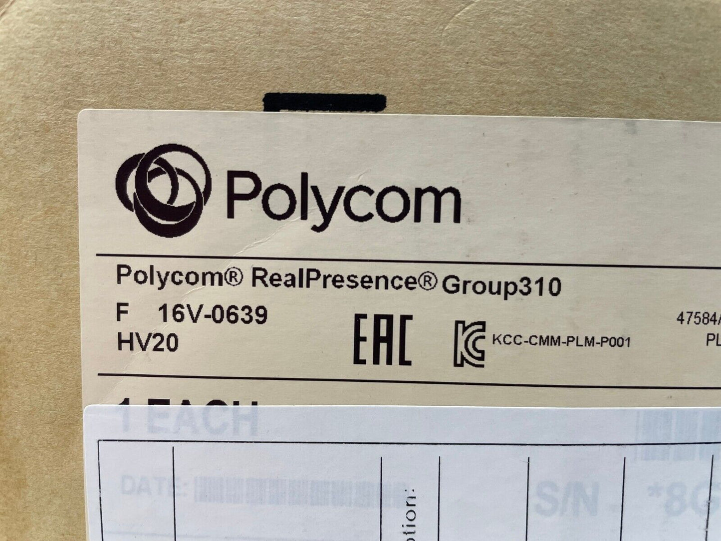 Polycom 7200-65320-001 RealPresence Group 310 Eagle Eye EPTZ-2 Acoustic Camera