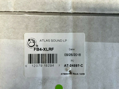 Atlas Sound LP FB4-XLRF Microphone Outlet Floor Box AT-24597-C