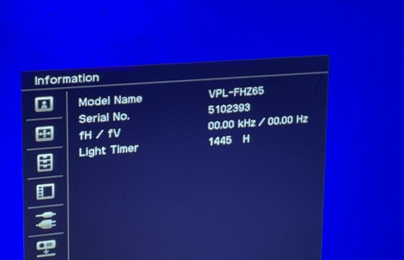 Sony VPL-FHZ65 WUXGA Laser 6000-Lumen Widescreen Projector / Projection System