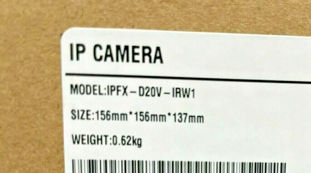 IC RealTime IPFX-D20V-IRW1 2MP PTZ Starlight Dome Network Camera - New