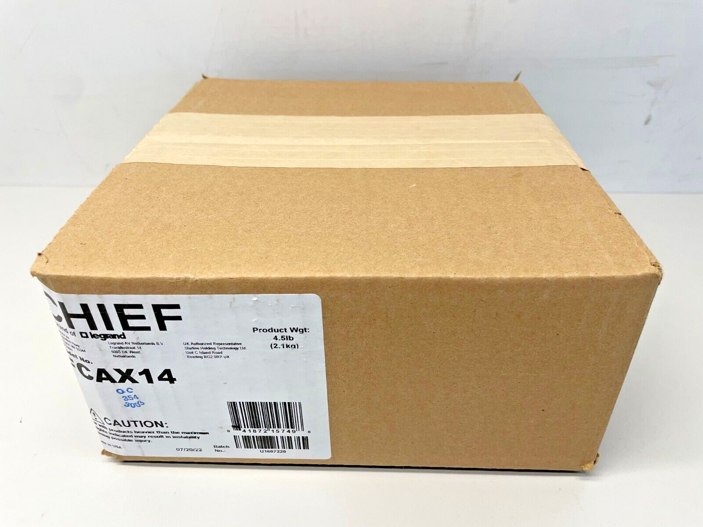 Chief FCAX14 FUSION 14" Extension Brackets for LVM, LBM, & LCM Mounts (Black)