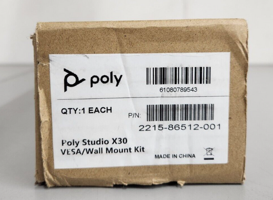 Poly Polycom Studio X30 Inverted Display VESA Wall Mount Kit 2215-86719-001  New