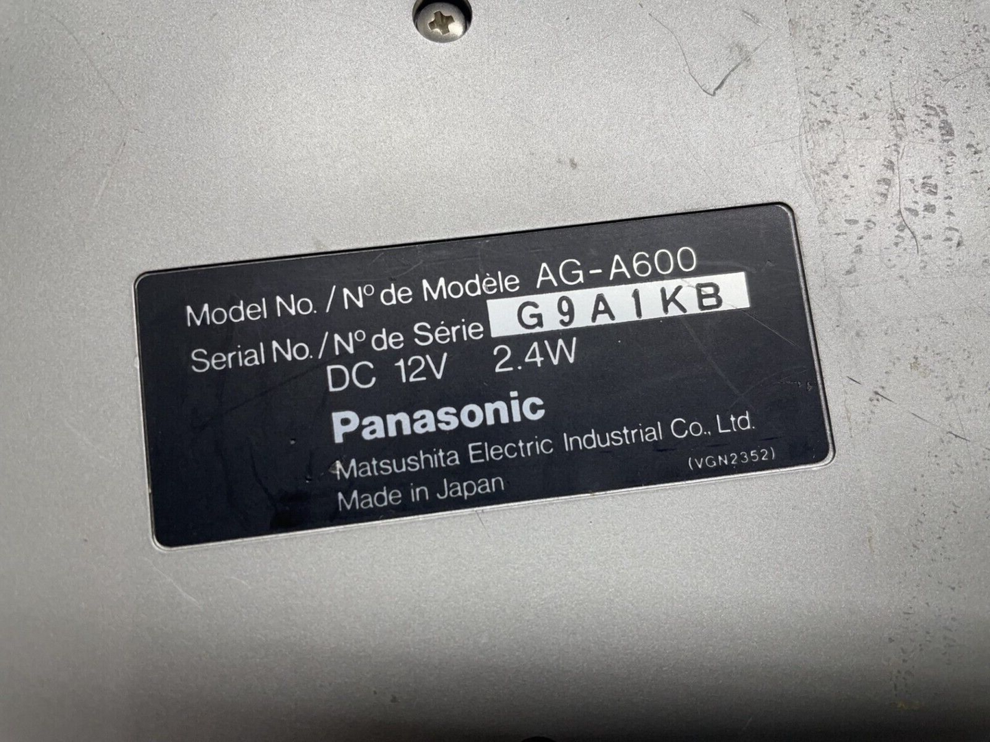 Panasonic AG-A600 Vintage A/B Roll Edit Deck Remote Control / Controller