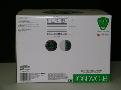Beale Street IC6DVC-B Speaker / 6.5-Inch Dual Voice Coil in-Ceiling Speaker