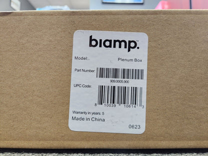 Biamp Plenum Box 12X12 - Mounting Enclosure for Biamp Devices 909.0005.900