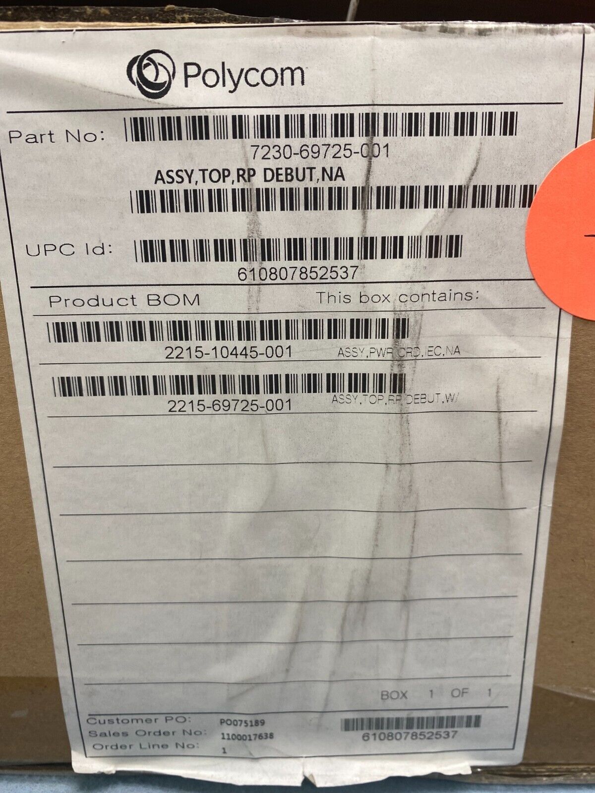 Polycom 7230-69725-001 RealPresence Debut - 1080p Video Conferencing System