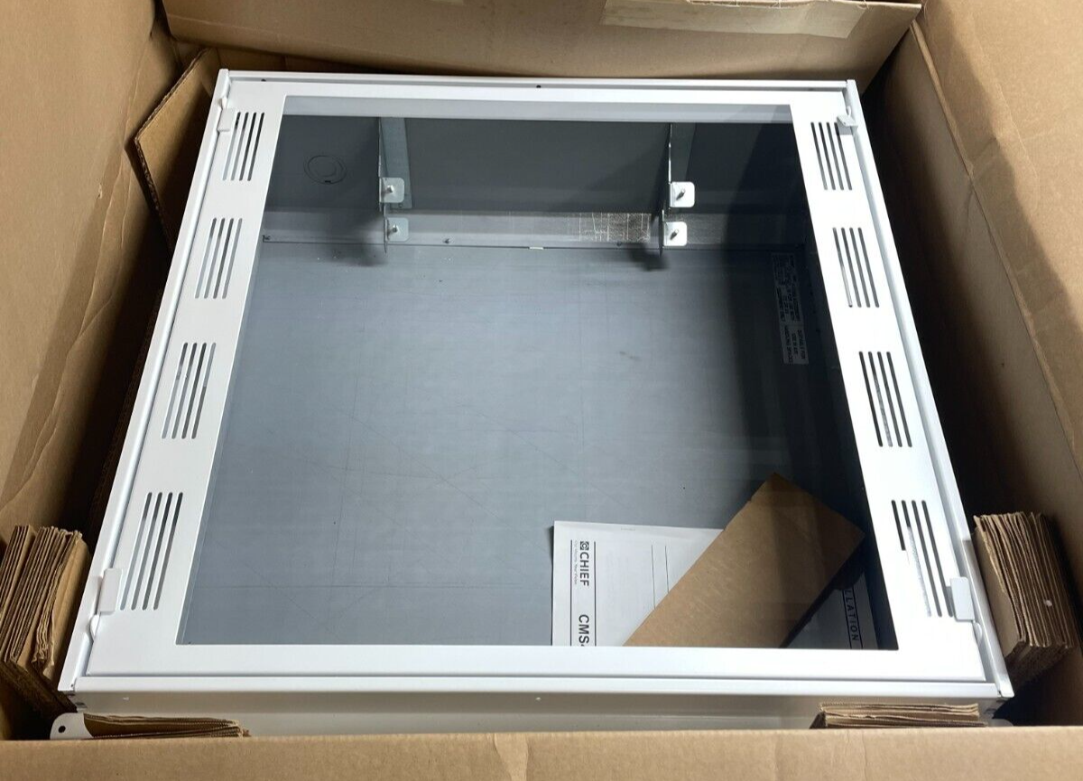 Chief CMS492 Plenum Rated Ceiling Enclosure Storage Box (White, 2x2')