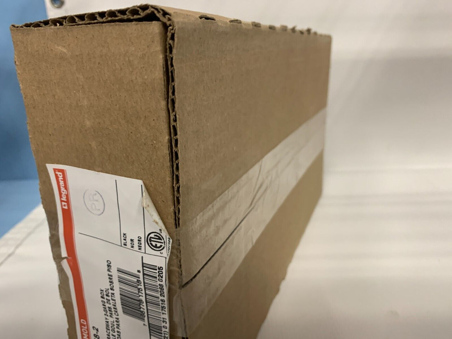 Legrand Wiremold OFR Series Overfloor Raceway 2 Gang Box Black OFR48-2