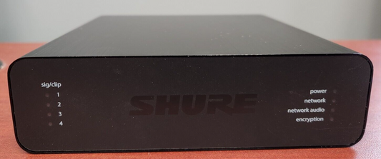 Shure Microflex Advance 4-Channel Dante Mic/Line Audio Network Interface Unit