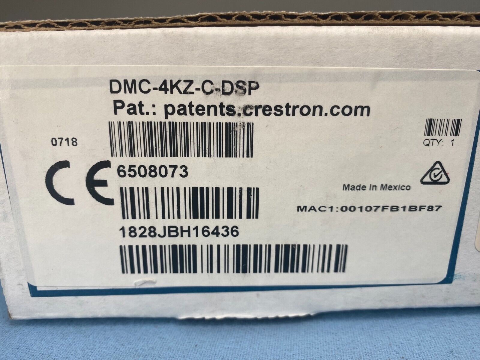 Crestron DMC-4KZ-C-DSP DigitalMedia 8G+ 4K60 4:4:4 HDR Input Card