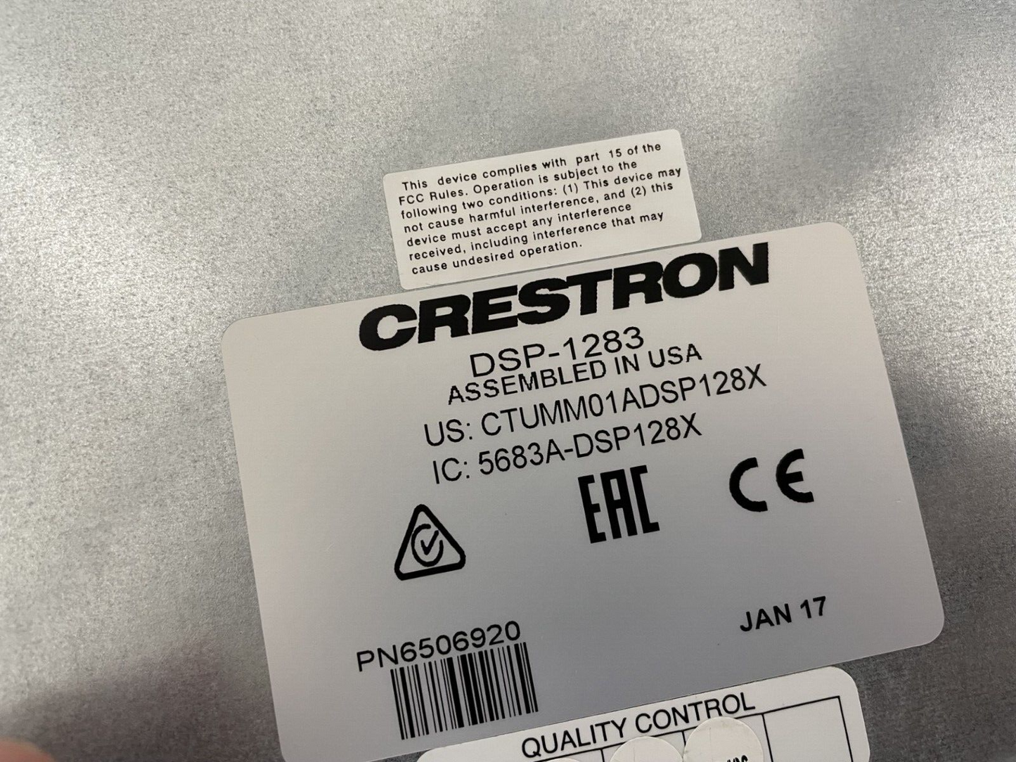 Crestron DSP-1283 Avia 12x8 Digital Audio Signal Processor w/ Dante 6506920