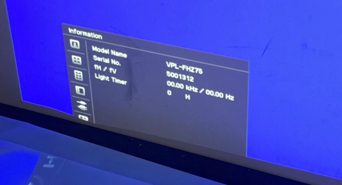 Sony VPL-FHZ75W WUXGA 3LCD Conference Room Laser Projector 6500 Lumens