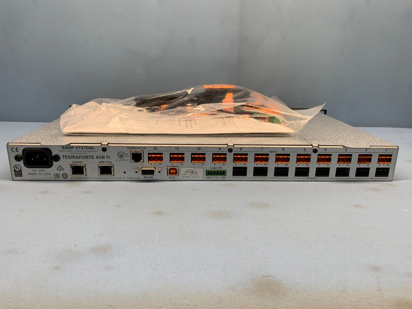 Biamp Tesira Forte AVB TI Audio Server Fixed I/O DSP Signal Processor