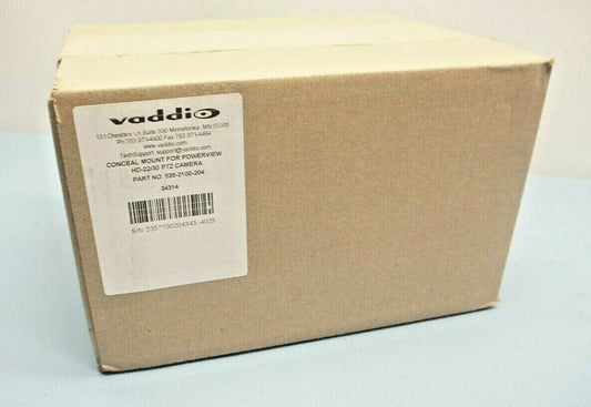 Vaddio HD-22/HD-30 CONCEAL WallVIEW Wall Mount for PTZ Camera 535-2100-204