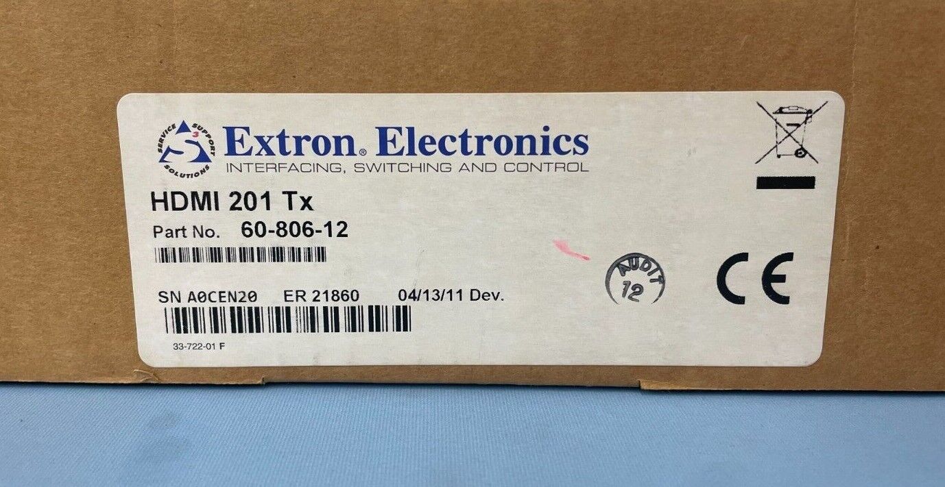 Extron 60-806-12 HDMI 201 Tx HDMI Twisted Pair Extender Transmitter NEW