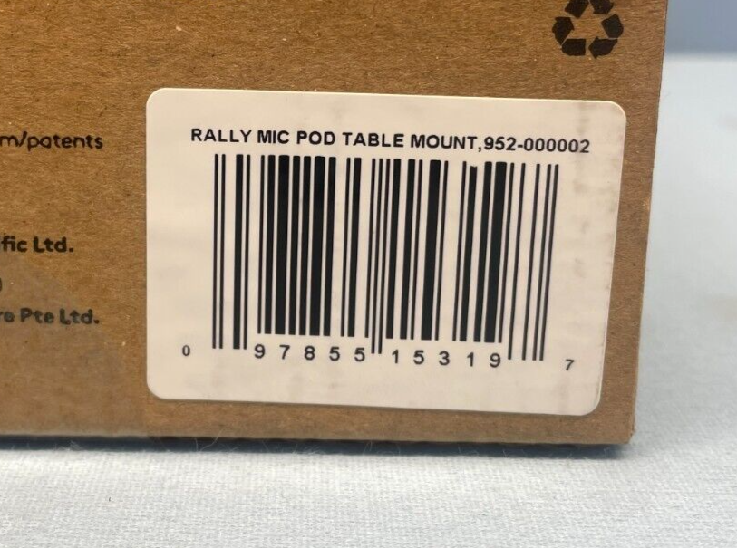 Logitech 952-000002 Rally Mic Pod Table Mount (Graphite)