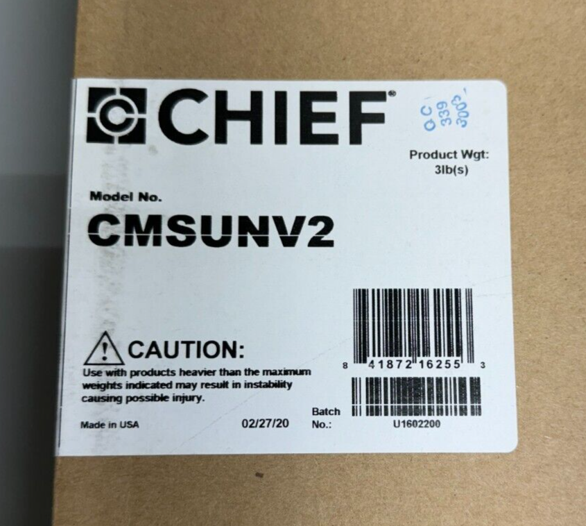 Chief CMSUNV2 AV Component Shelf (Silver, 2 x 2')
